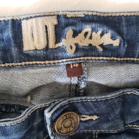 Kut From The Kloth Straight Leg Distressed Jeans - Picture 5 of 9